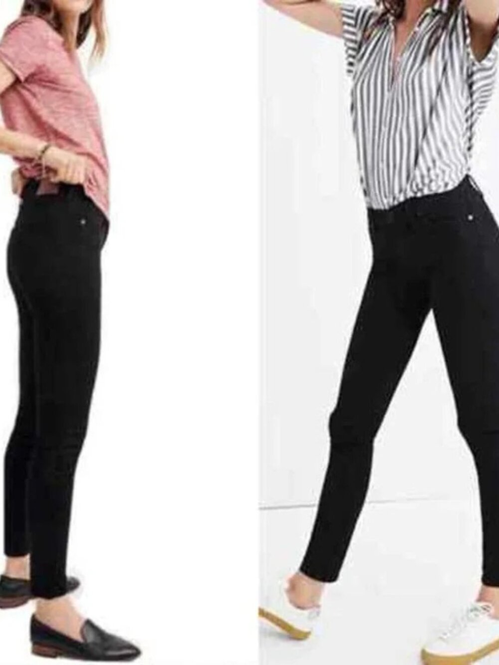Madewell 8" Skinny Black Jeans Size 25T